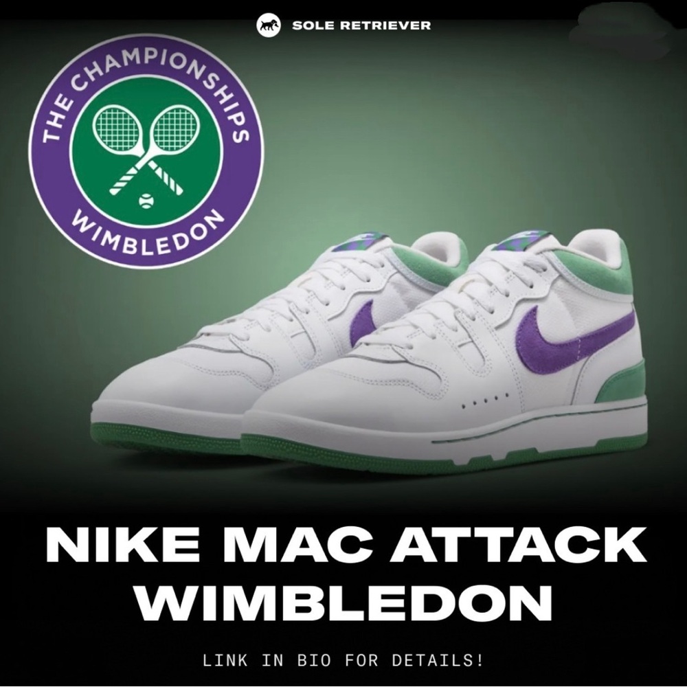 Brand New Nike Mac Attack “Wimbledon” Men’s Tennis Shoes FZ2097 101